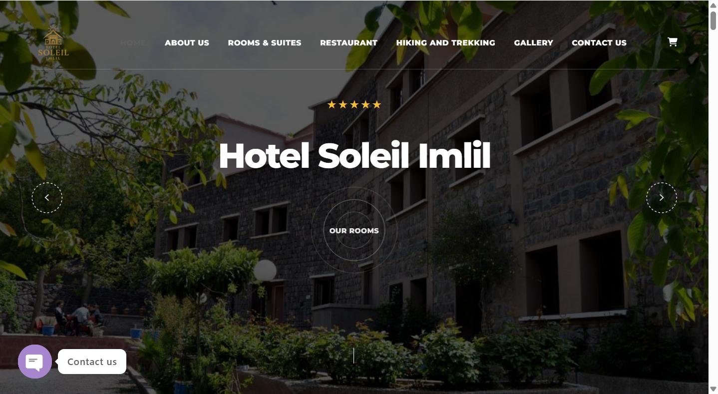 Hotel Soleil Imlil — Hôtellerie