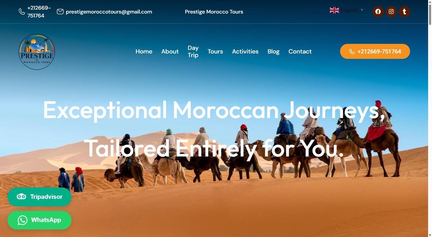 Prestige Morocco Tours — Tourisme