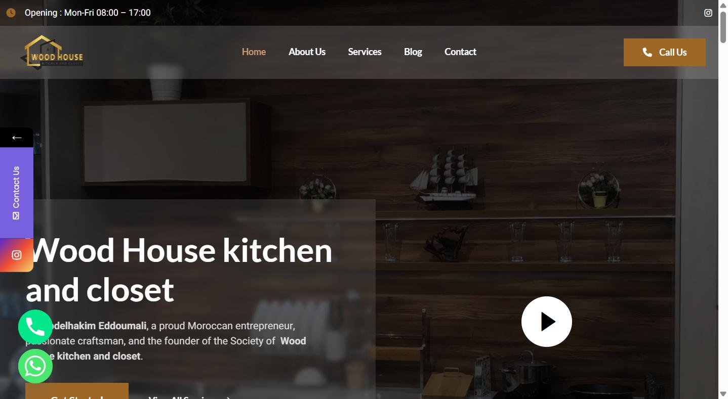 Wood House Kitchen & Closet — E-commerce